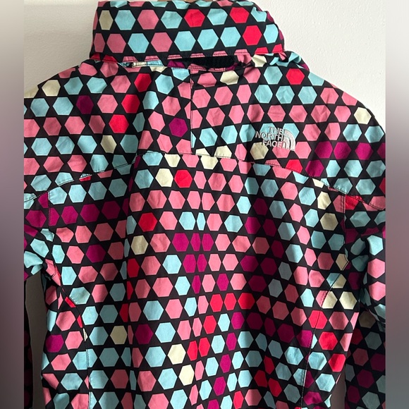 THE NORTH FACE hyvent girls size 14 waterproof fall multicoloured coat - Picture 6 of 9